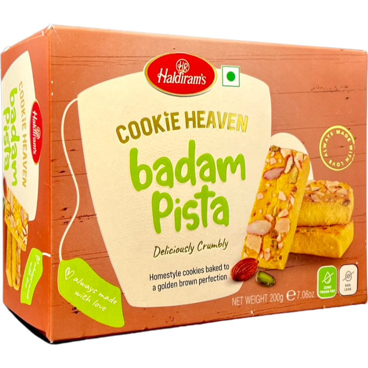 Pack of 2 - Haldiram's Cookie Heaven Badam Pista Cookies - 200 Gm (7.06 Oz)
