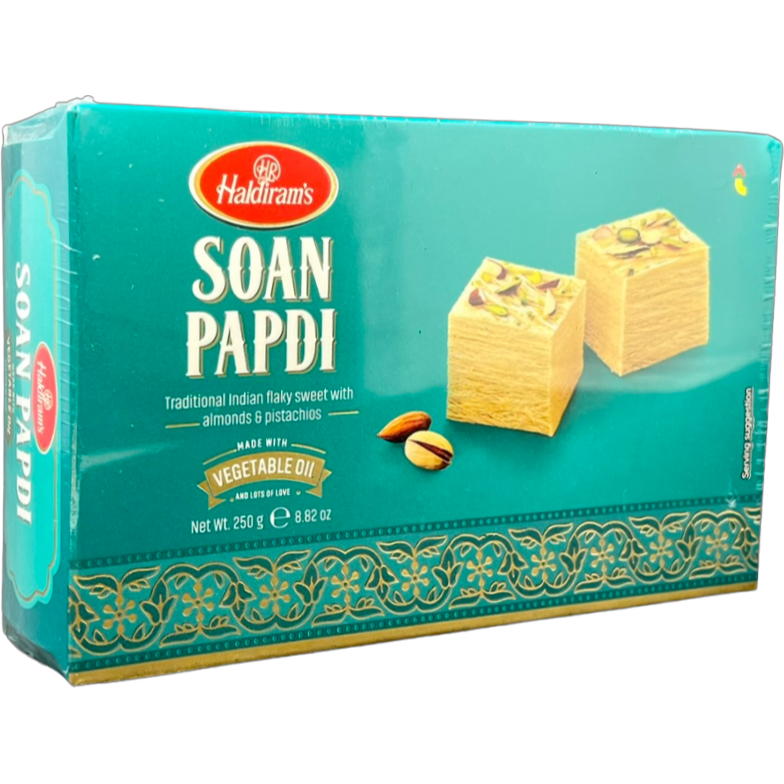 Pack of 2 - Haldiram's Soan Papdi - Made With Vegetable Oil - 250 Gm (8.81 Oz)