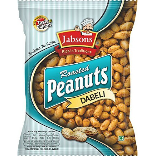 Pack of 5 - Jabsons Roasted Peanuts Dabeli - 140 Gm (4.94 Oz)
