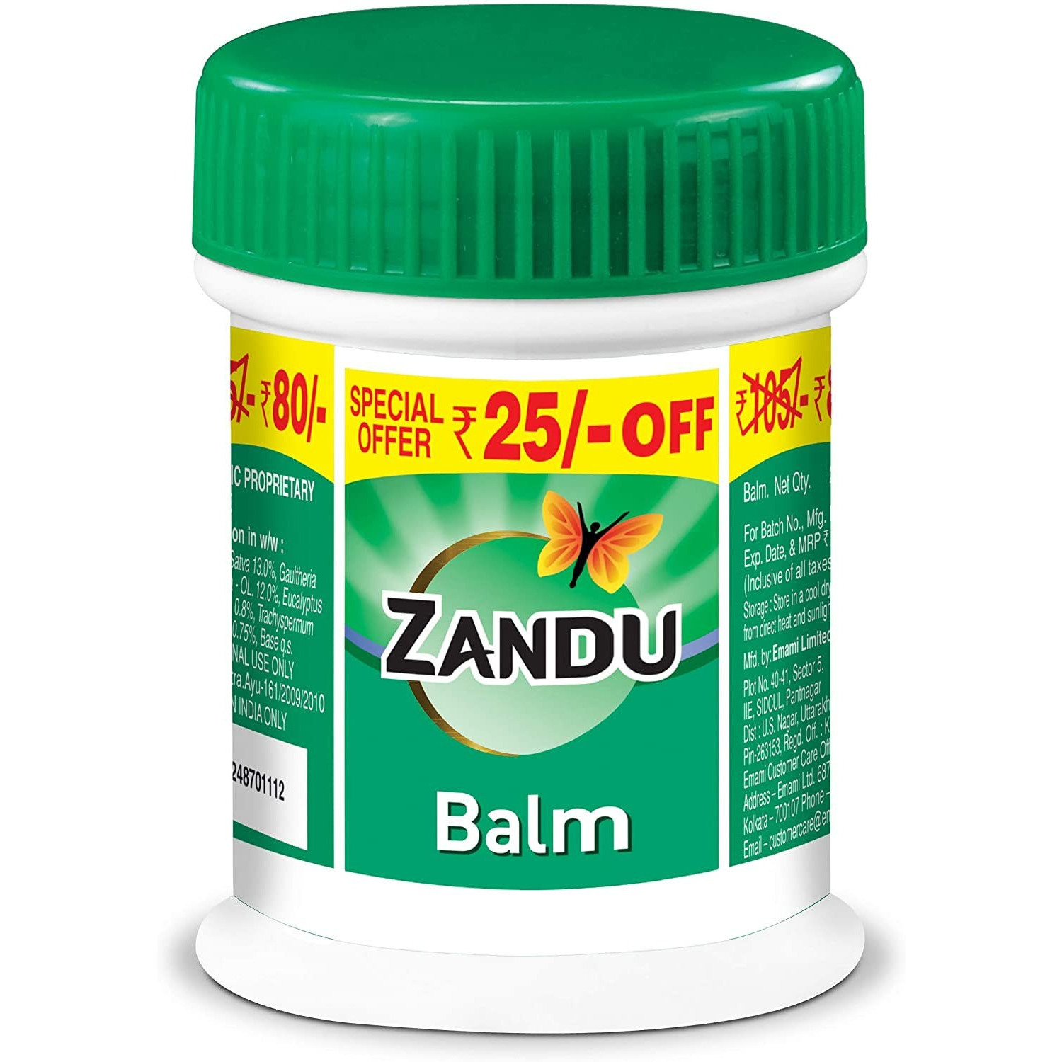 Pack of 2 - Zandu Balm - 25 Ml (0.85 Fl Oz)