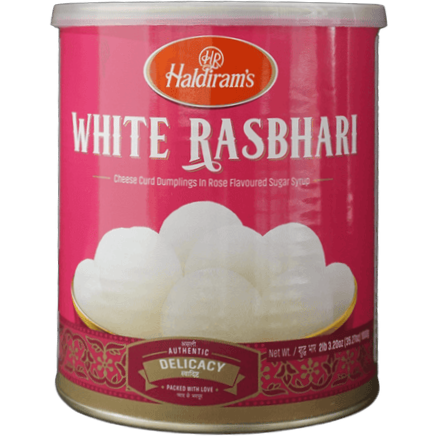 Pack of 2 - Haldiram's White Rasbhari Can - 1 Kg (2.2 Lb)
