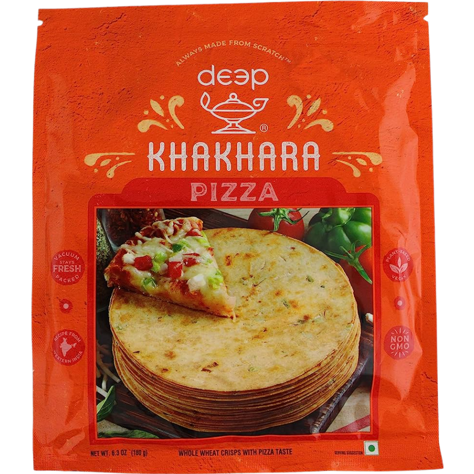 Pack of 4 - Deep Pizza Khakhara - 6.3 Oz (180 Gm)