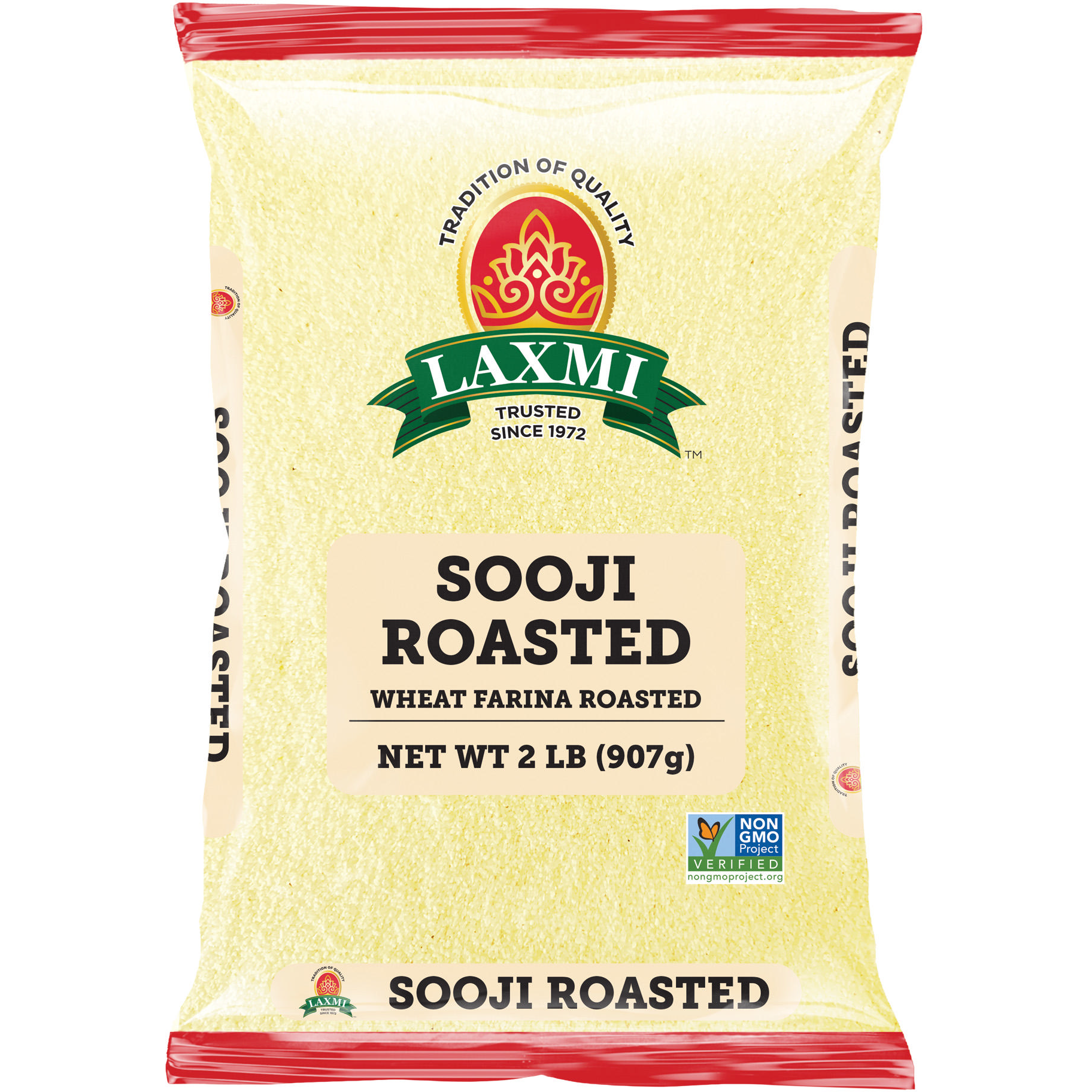 Pack of 5 - Laxmi Sooji Roasted - 2 Lb (907 Gm)