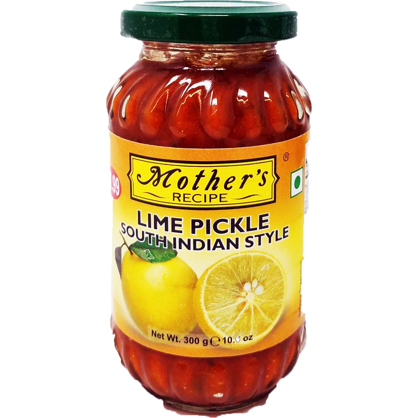 Pack of 3 - Mother's Recipe Lime Pickle South Indian Style - 400 Gm (14.1 Oz) [Buy 1 Get 1 Free]