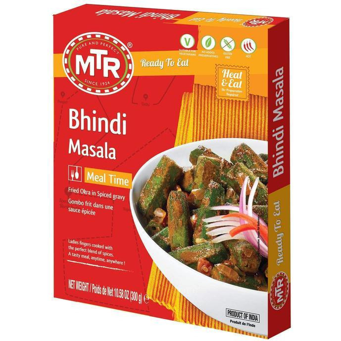 Pack of 4 - Mtr Ready To Eat Bhindi Masala - 300 Gm (10.5 Oz)