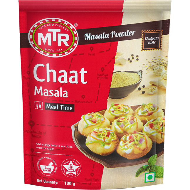 Pack of 2 - Mtr Chaat Masala - 100 Gm (3.5 Oz)
