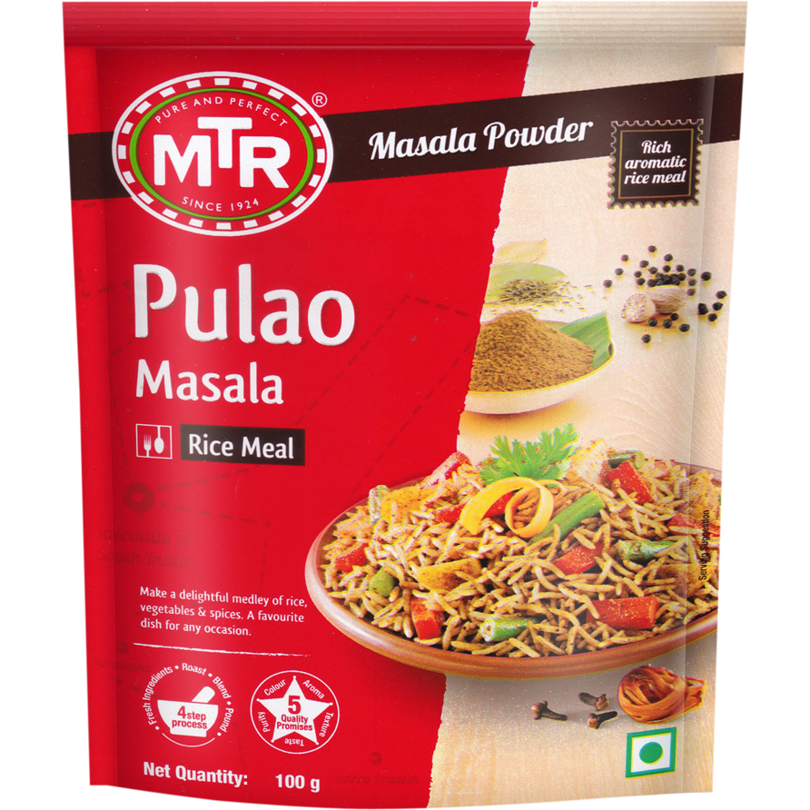 Pack of 4 - Mtr Pulao Masala Mix - 100 Gm (3.5 Oz)