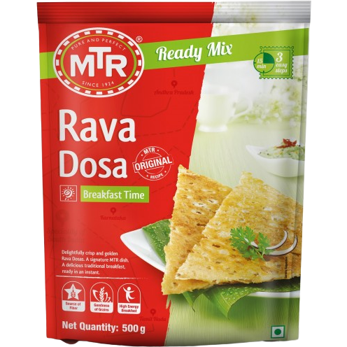 Pack of 2 - Mtr Rava Dosa Ready Mix -  500 Gm (17 Oz)