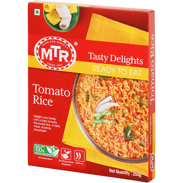 Pack of 3 - Mtr Ready To Eat Tomato Rice - 250 Gm (8.8 Oz)