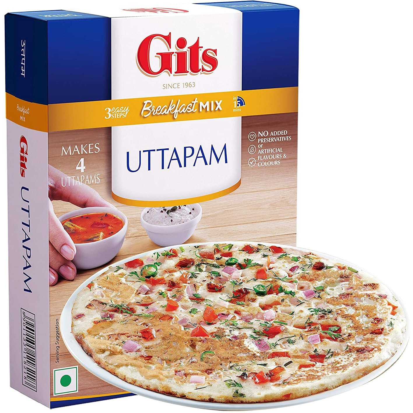 Pack of 2 - Gits Uttappam Mix - 200 Gm (7 Oz)