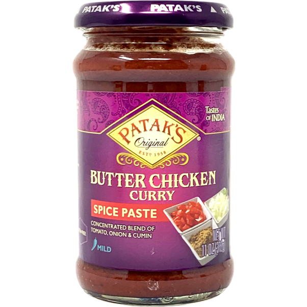 Pack of 4 - Patak's Butter Chicken Curry Spice Paste Mild - 11 Oz (312 Gm)