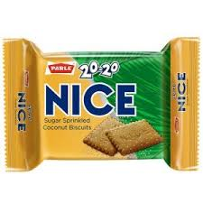 Pack of 2 - Parle 20-20 Nice Coconut Cookies - 75 Gm (2.64 Oz)