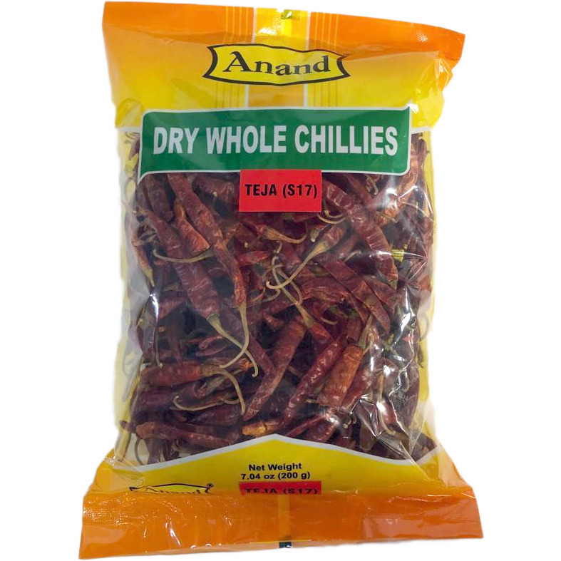 Pack of 2 - Anand Dry Whole Chillies Teja - 7 Oz (200 Gm)
