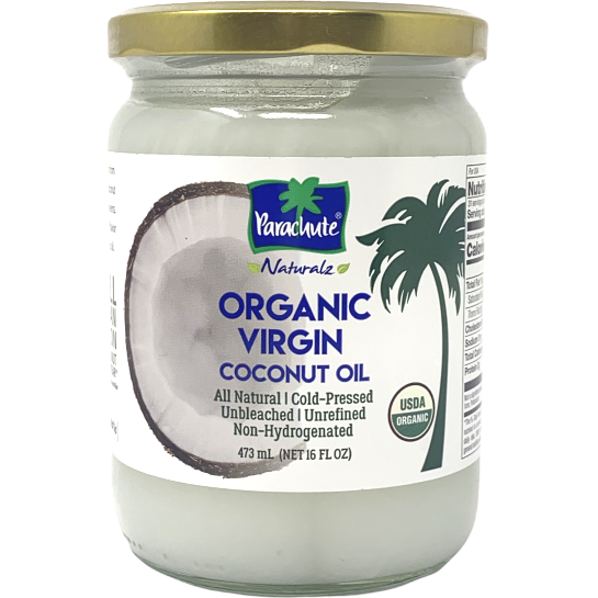 Pack of 4 - Parachute Organic Virgin Coconut Oil - 473 Ml (16 Fl Oz)