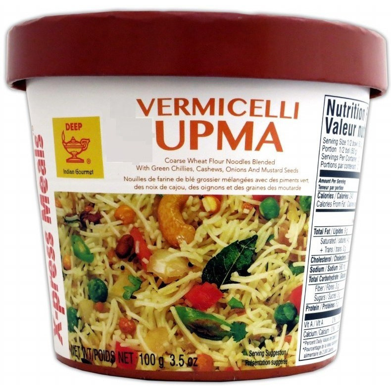 Pack of 3 - Deep X Press Meals Vermicelli Upma - 100 Gm (3.5 Oz)