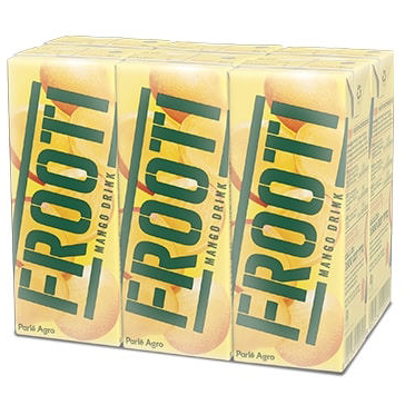 Pack of 2 - Frooti Mango Tetra Pack 6 Pack X 200 Ml (6 X 6.76 Fl Oz)