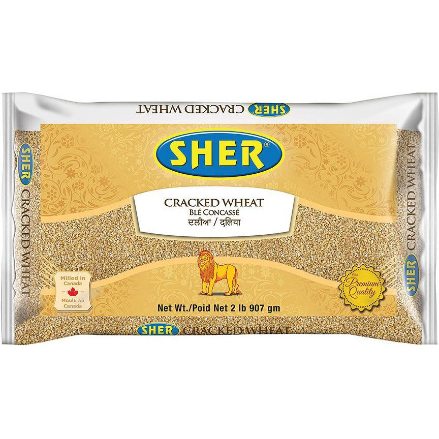 Pack of 2 - Sher Cracked Wheat Dalia - 2 Lb (908 Gm)