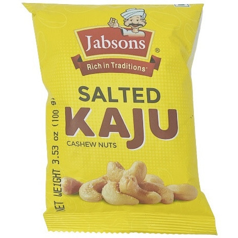 Pack of 5 - Jabsons Salted Kaju Cashew Nuts - 100 Gm (3.5 Oz)