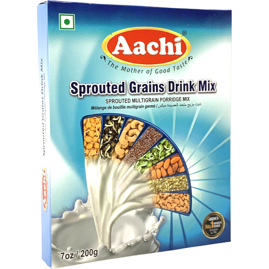 Pack of 2 - Aachi Sprouted Grains Drink Mix - 180 Gm (6.3 Oz)