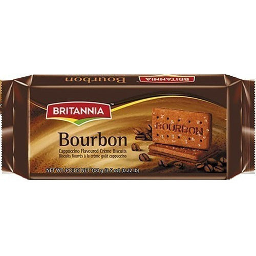 Pack of 3 - Britannia Bourbon Cappuccinio - 100 Gm (3.5 Oz)