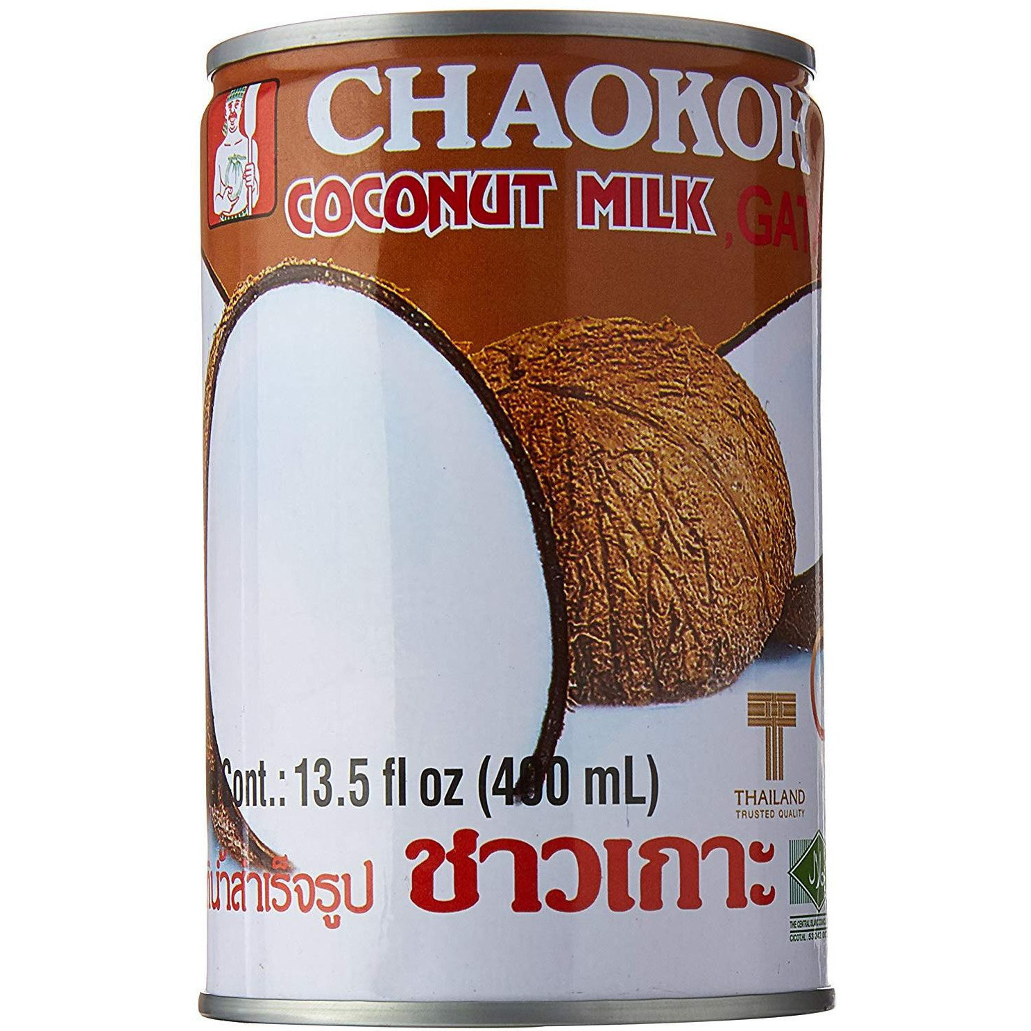 Pack of 3 - Chaokoh Coconut Milk - 400 Ml (13.5 Oz)