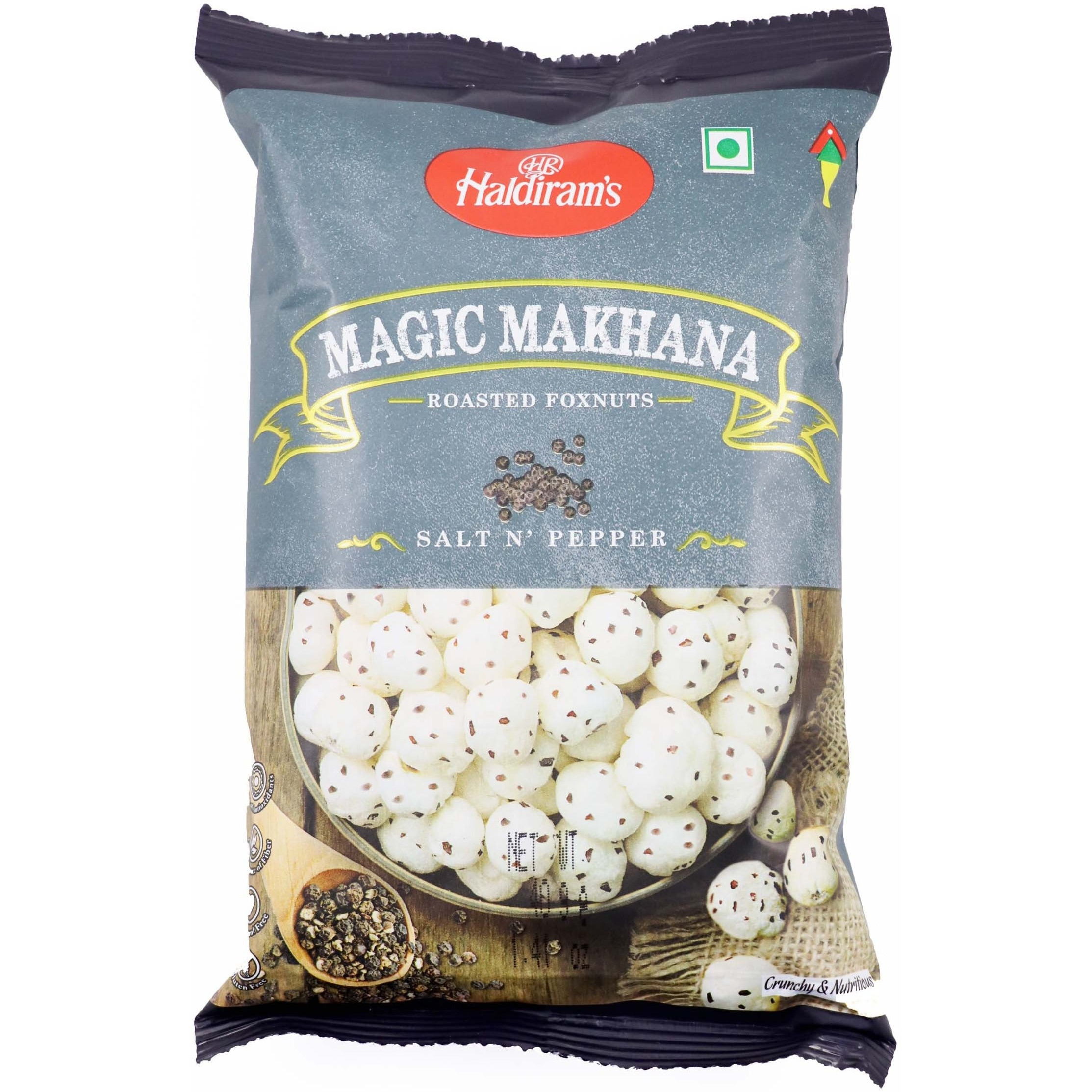 Pack of 5 - Haldiram's Magic Makhana Salt N' Pepper - 30 Gm (1.06 Oz)