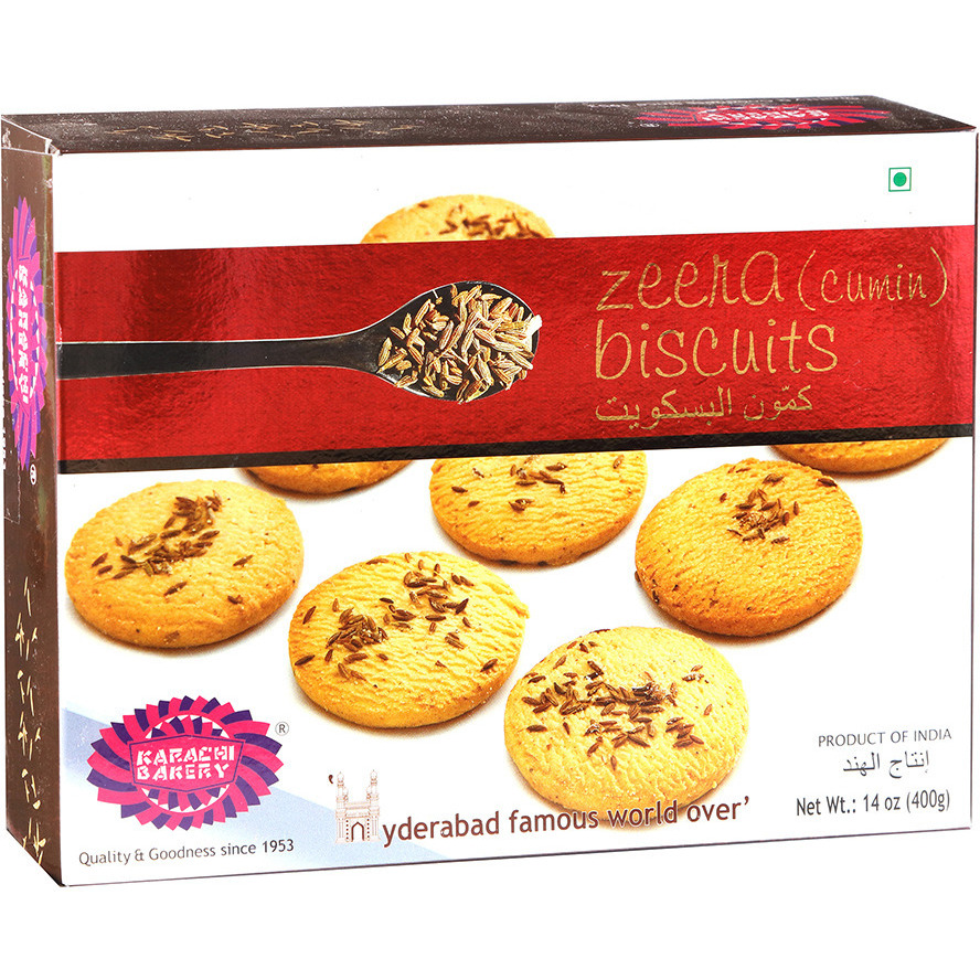 Pack of 2 - Karachi Bakery Zeera Cumin Biscuits - 400 Gm (14.10 Oz) [Fs]