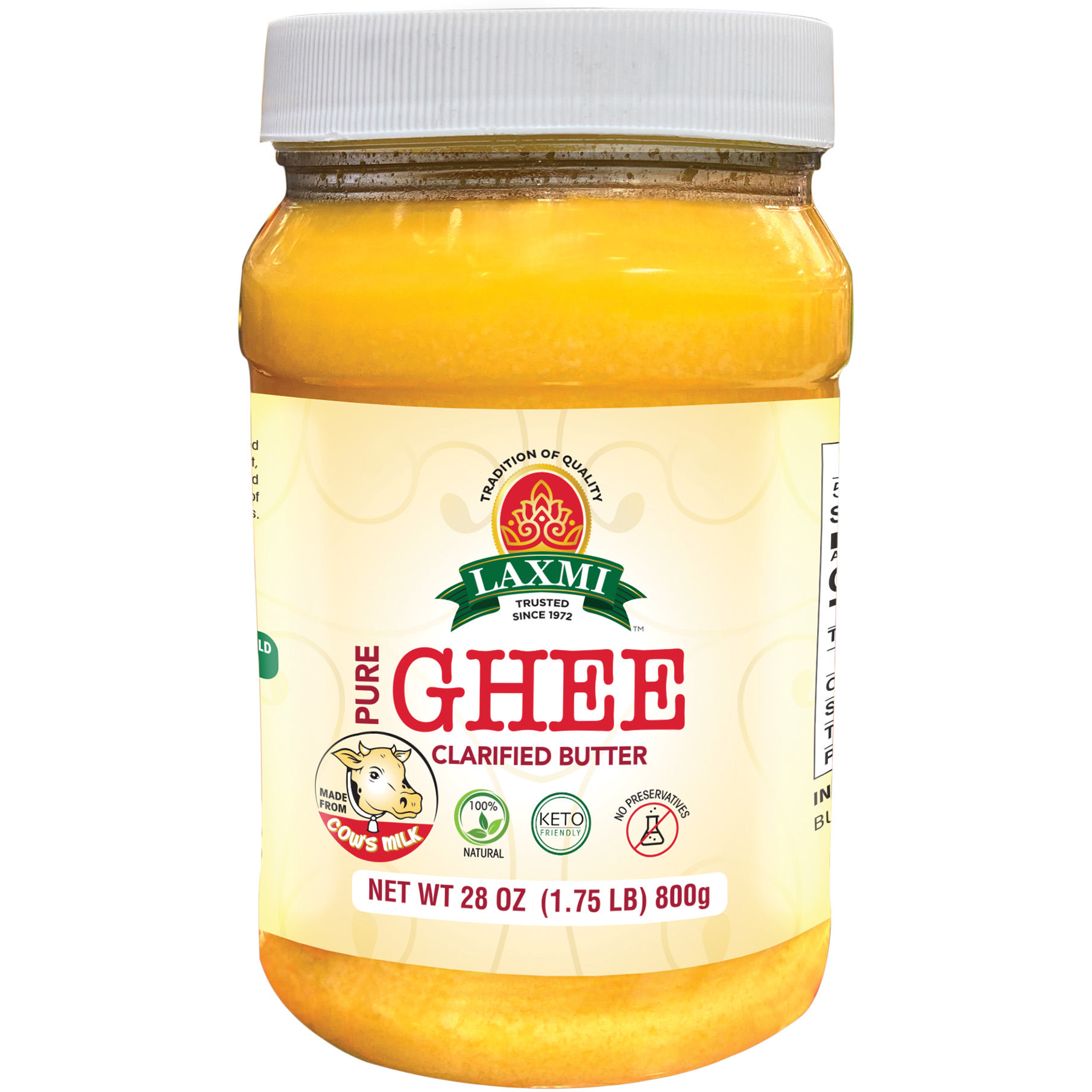 Pack of 2 - Laxmi Pure Ghee Clarified Butter - 28 Oz (800 Gm)