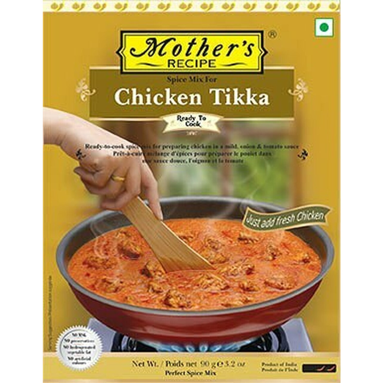 Pack of 3 - Mother's Recipe Spice Mix Chicken Tikka - 90 Gm (3.17 Oz)