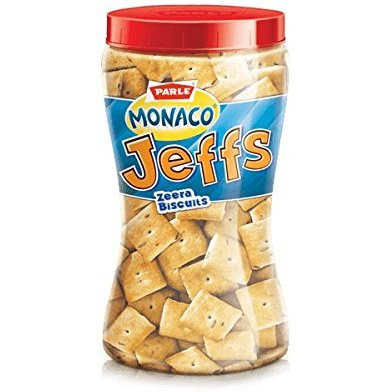 Pack of 5 - Parle Monaco Jeffs Zeera Cumin Crackers - 200 Gm (7.05 Oz) [Fs]