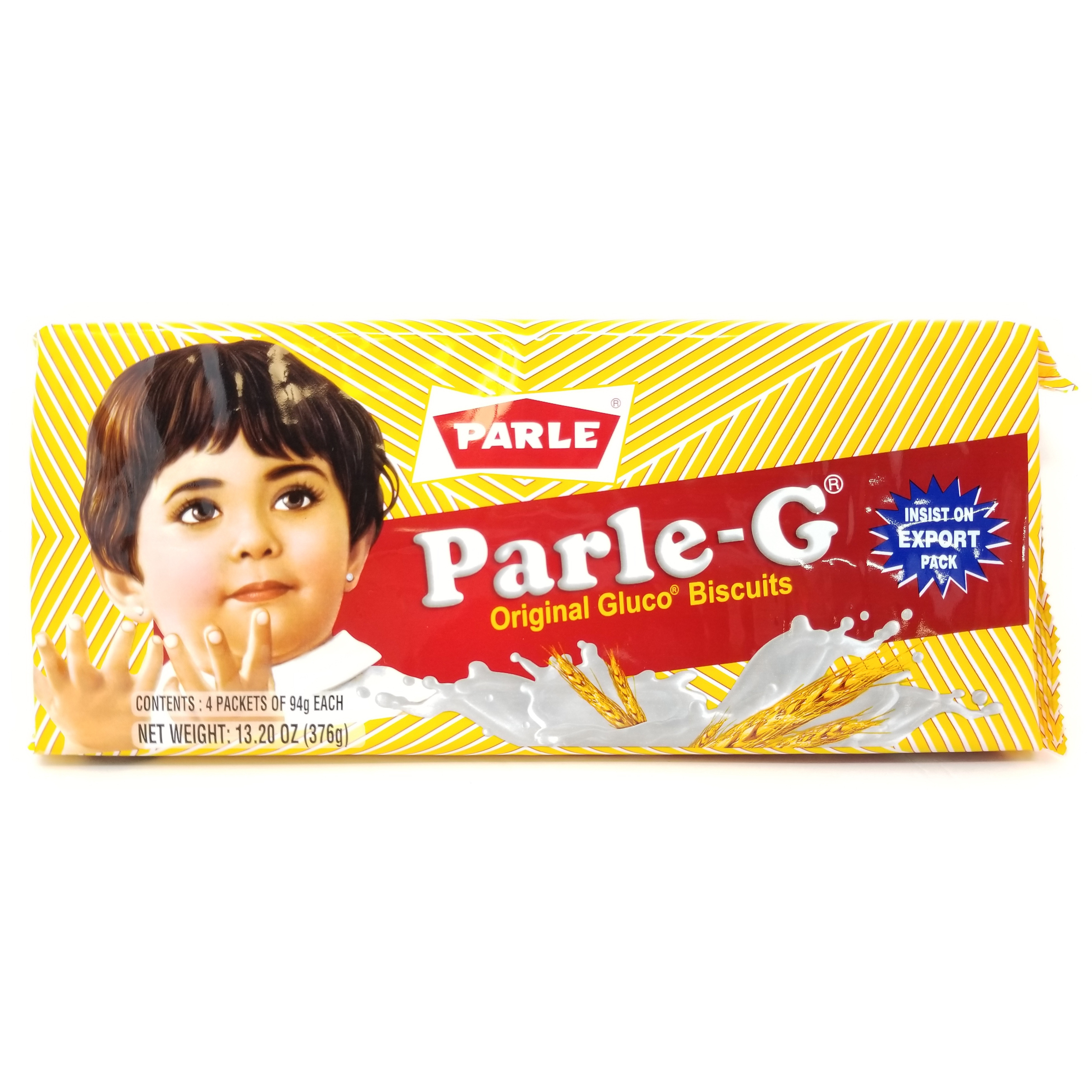 Pack of 3 - Parle G Biscuit - 376 Gm (13 Oz)
