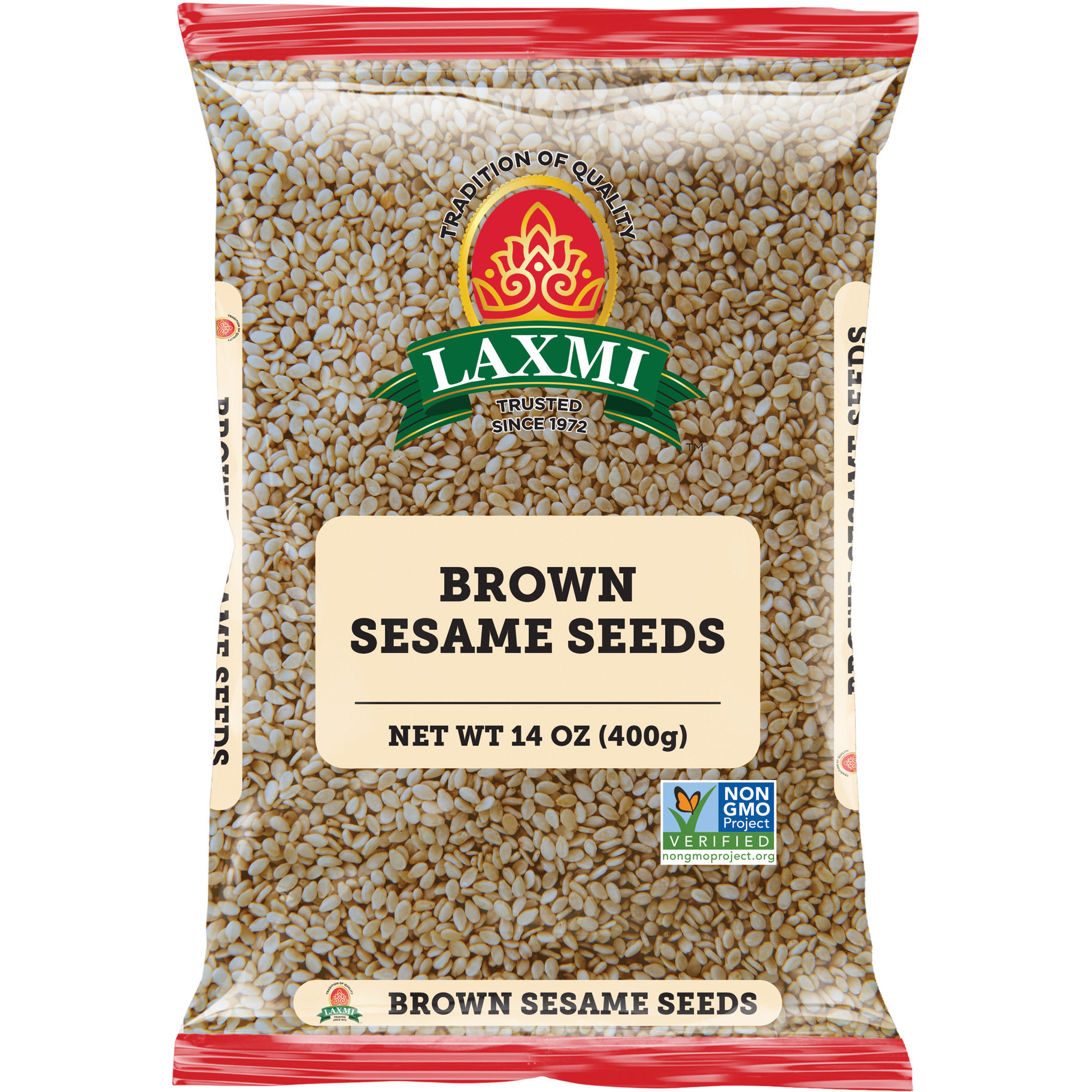 Pack of 3 - Laxmi Brown Sesame Seeds - 400 Gm (14 Oz)