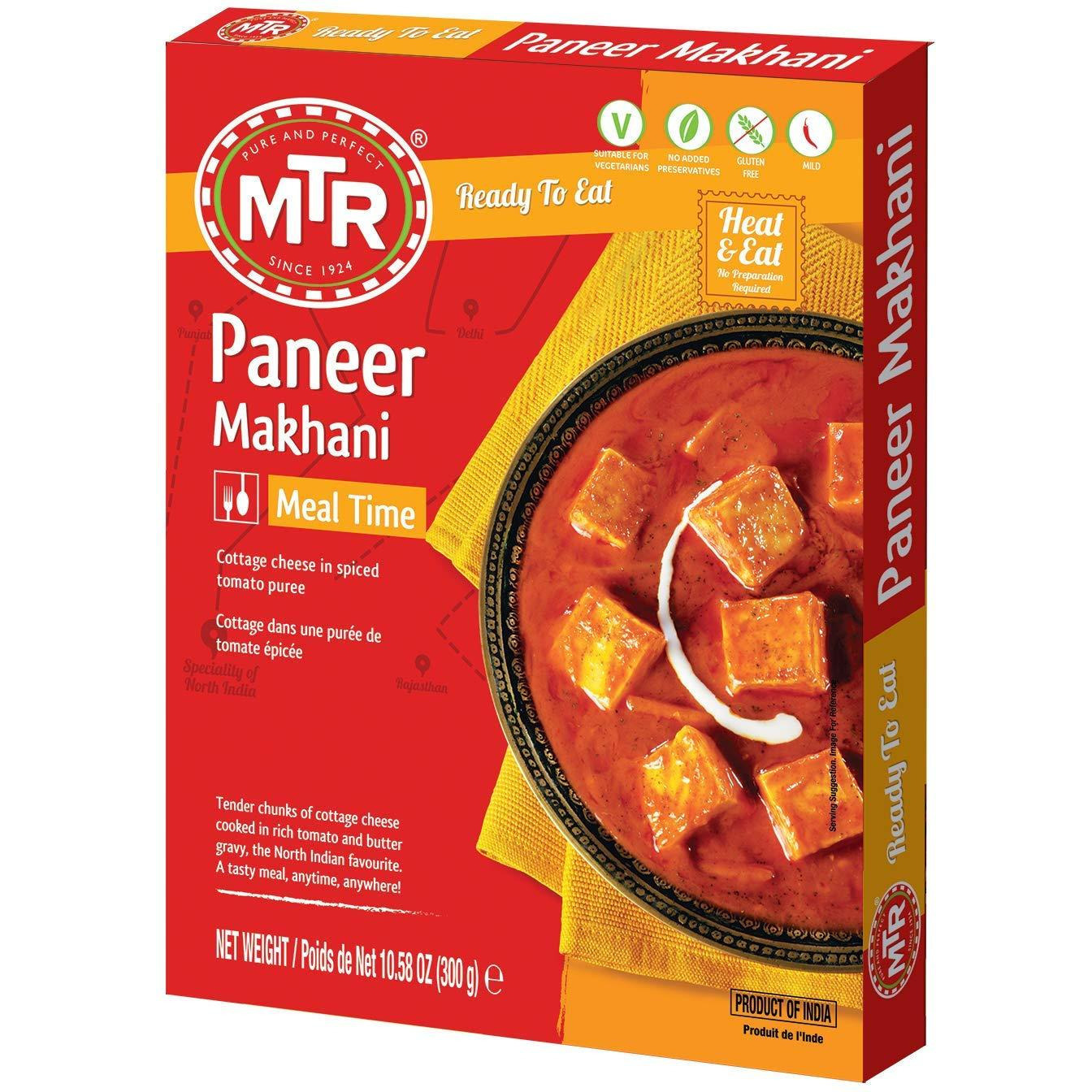 Pack of 2 - Mtr Ready To Eat Paneer Makhani - 300 Gm (10.5 Oz)