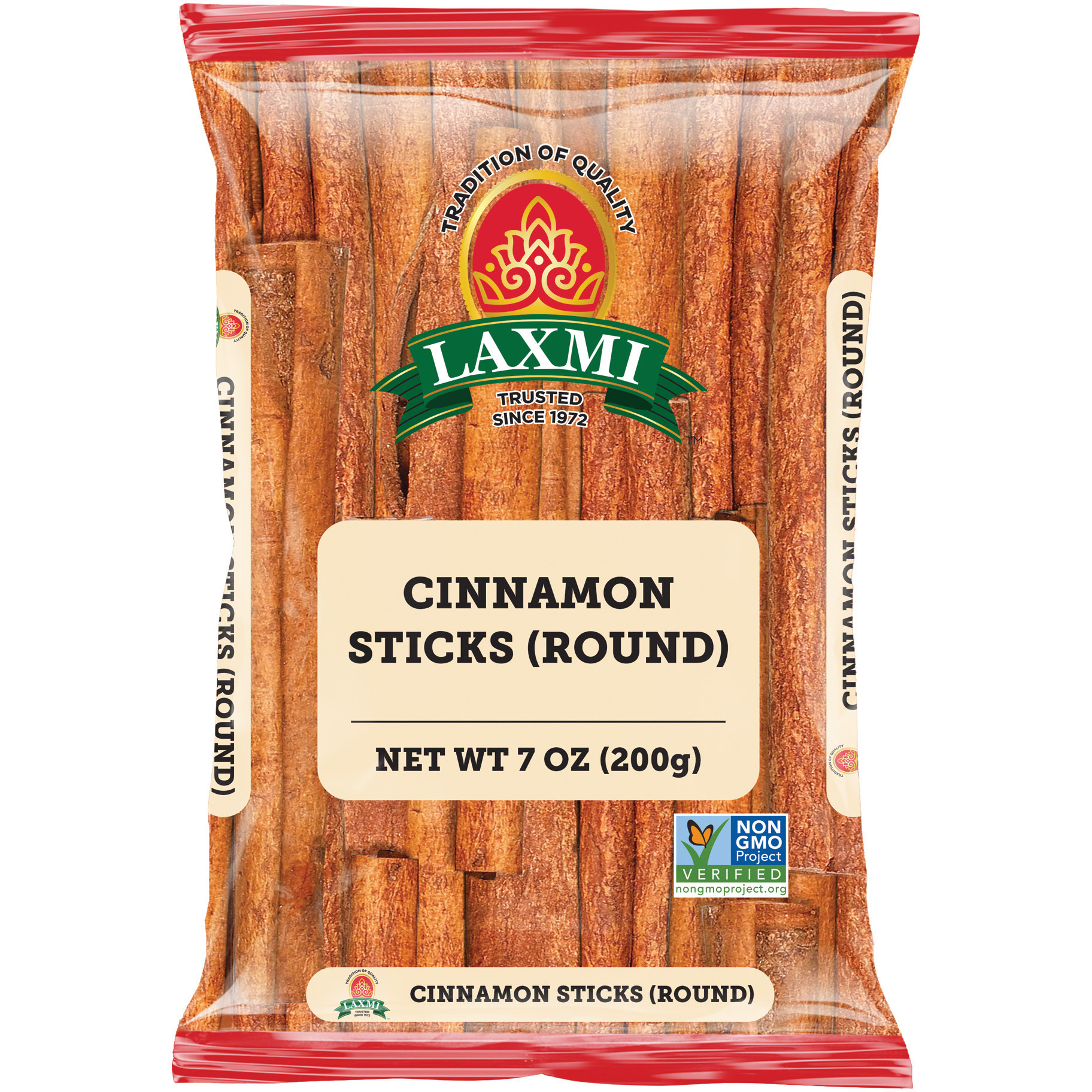 Pack of 2 - Laxmi Cinnamon Stick Round - 200 Gm (7 Oz)