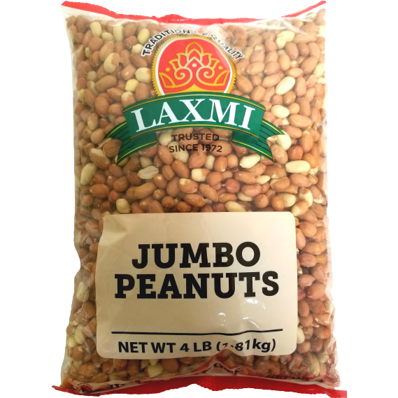 Pack of 3 - Laxmi Peanuts Jumbo - 4 Lb (1.82 Kg)