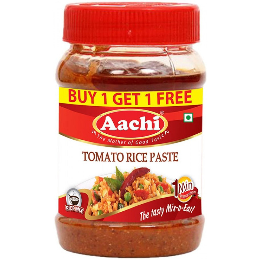 Pack of 4 - Aachi Tomato Rice Paste - 200 Gm (7 Oz) [Buy 1 Get 1 Free] [50% Off]