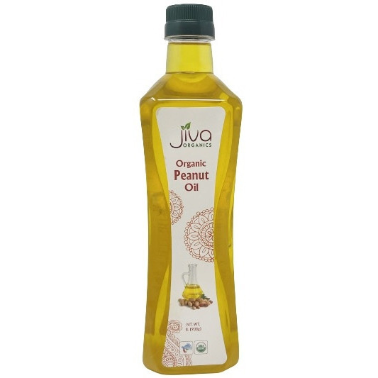 Pack of 2 - Jiva Organics Organic Peanut Oil - 1 L (33.8 Fl Oz)