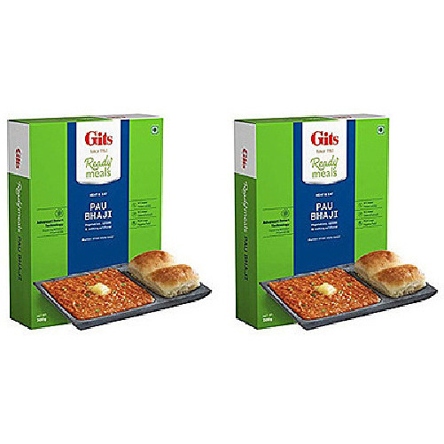 Pack of 2 - Gits Ready To Eat Pau Bhaji - 300 Gm (10.58 Oz)