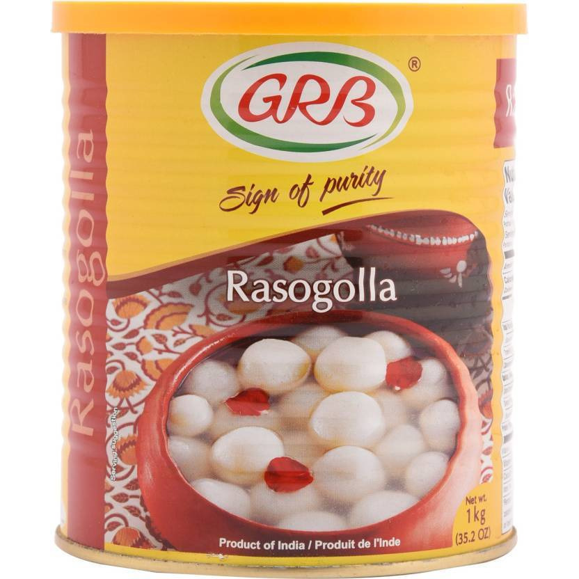 Pack of 2 - Grb Rasogolla - 1 Kg (2.2 Lb)