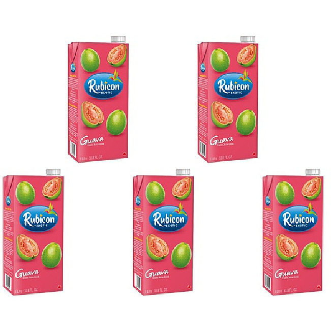 Pack of 5 - Rubicon Guava Juice - 1 L (33.8 Fl Oz)