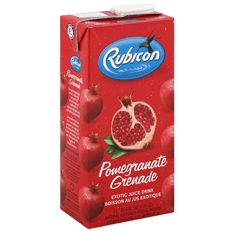 Pack of 2 - Rubicon Pomegranate Juice - 1 L (33.8 Fl Oz)