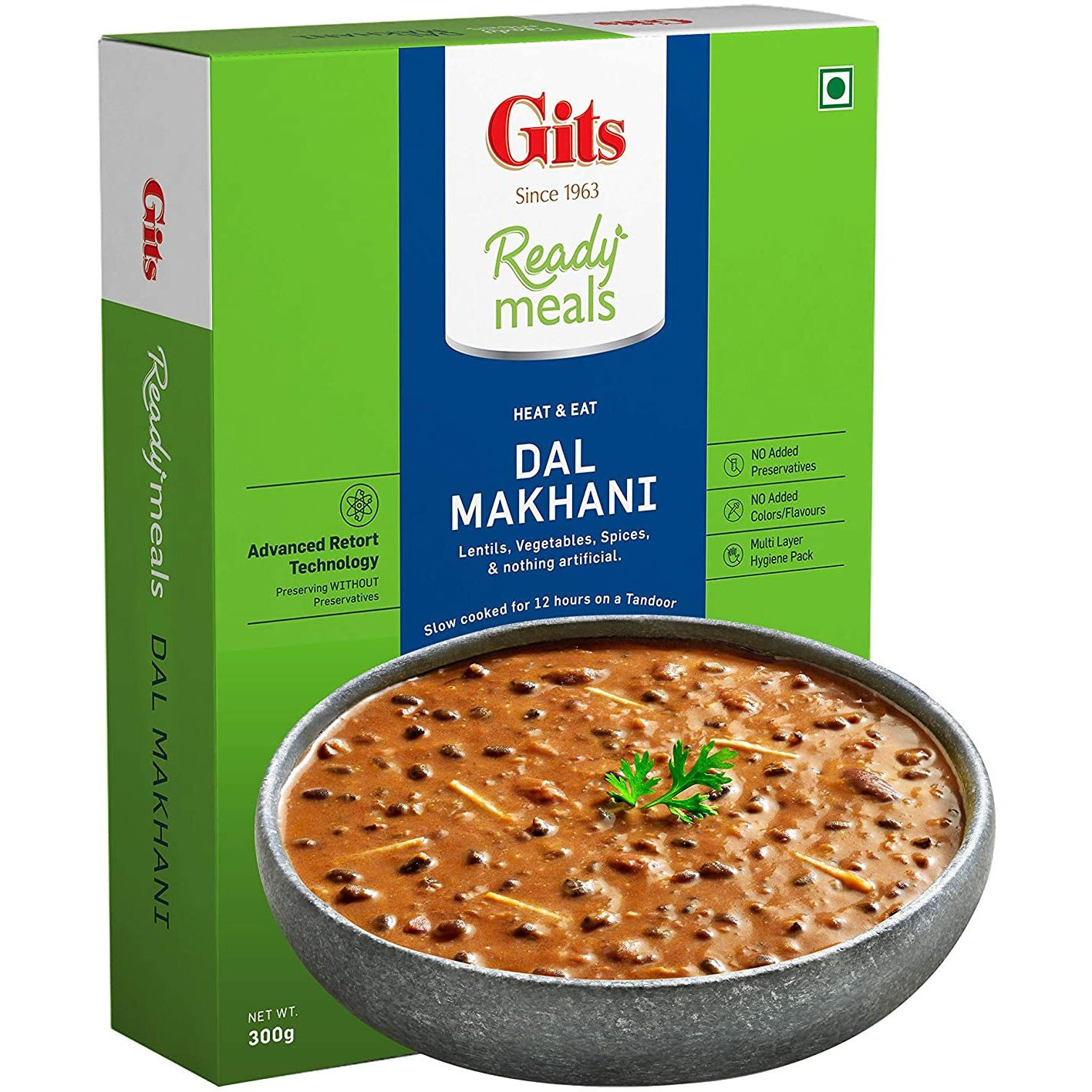 Pack of 2 - Gits Ready To Eat Dal Makhani - 300 Gm (10.5 Oz)