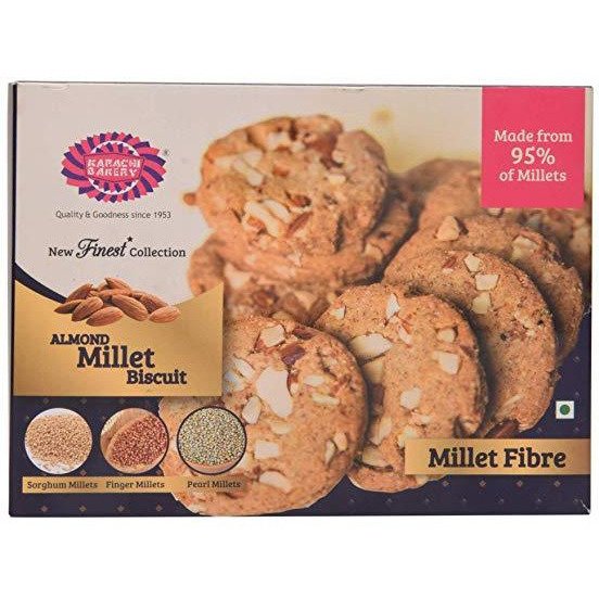 Pack of 2 - Karachi Almond Millet Biscuit - 300 Gm (10.5 Oz)
