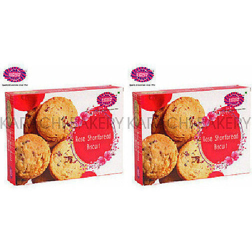 Pack of 2 - Karachi Bakery Rose Shortbread Biscuit - 300 Gm (10 Oz)
