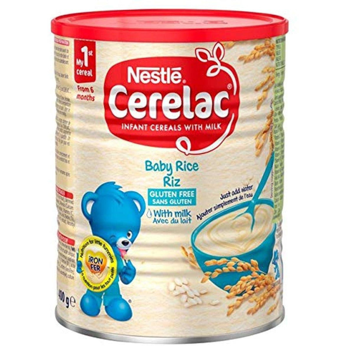 Pack of 5 - Nestle Cerelac Rice With Milk - 400 Gm (14 Oz)
