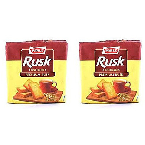 Pack of 2 - Parle Rusk Real Elaichi - 200 Gm (7.05 Oz)