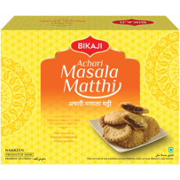 Pack of 3 - Bikaji Achari Masala Matthi - 400 Gm (14.1 Oz)