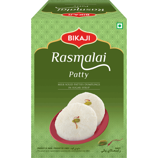 Pack of 4 - Bikaji Rasmalai Patty - 1 Kg (2.2 Lb)
