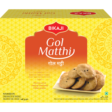 Pack of 5 - Bikaji Gol Matthi - 400 Gm (14.1 Oz)