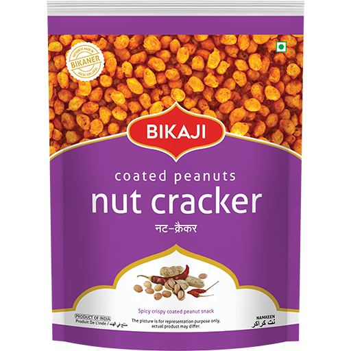 Pack of 3 - Bikaji Coated Peanuts Nut Cracker - 400 Gm (14.1 Oz)